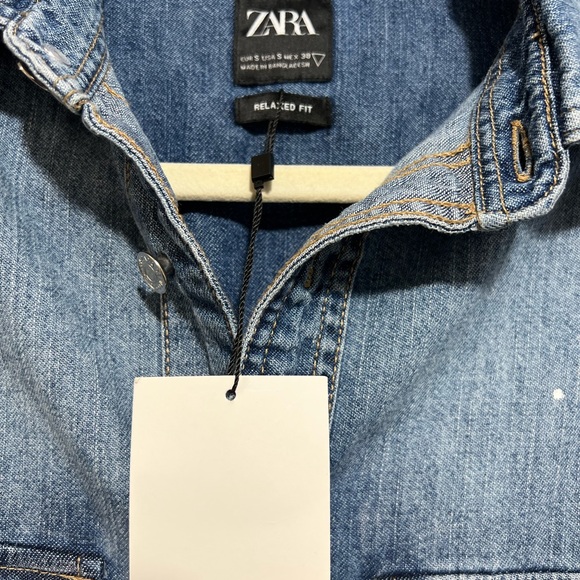Zara Denim Shirt - Picture 3 of 5